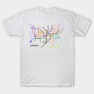 London Underground Subway Map T-Shirt